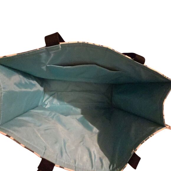 VTG Spartina 449 Duffle Bag & Makeup/Travel Bag Linen Leather Retired RARE - Picture 13 of 16